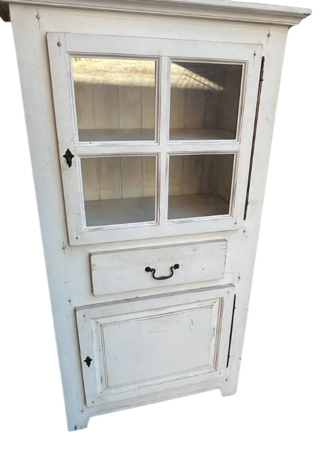 Mobile vetrina in legno anticato, '900 6