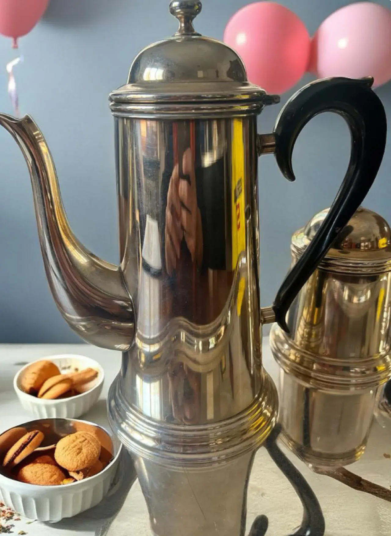 Silver plated coffee set, 20th century 5