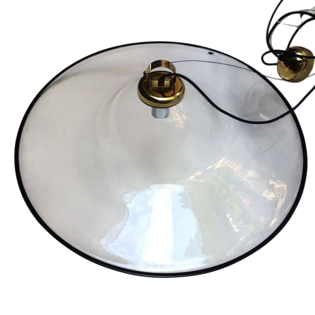 Lampada a sospensione Incalmo di ITRE in vetro di Murano, anni '80 9