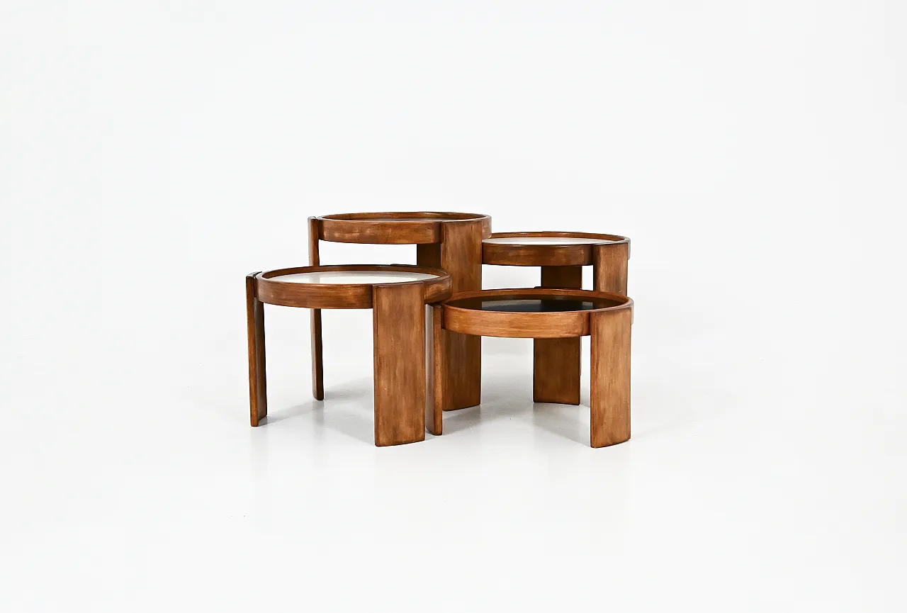 Model 780 Nesting Tables by Gianfranco Frattini for Cassina, 1960s 1