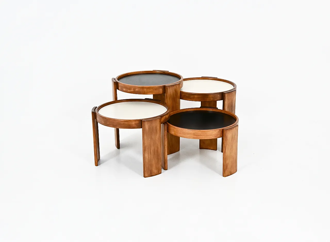Model 780 Nesting Tables by Gianfranco Frattini for Cassina, 1960s 2