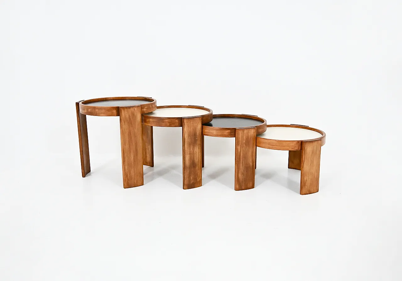 Model 780 Nesting Tables by Gianfranco Frattini for Cassina, 1960s 5