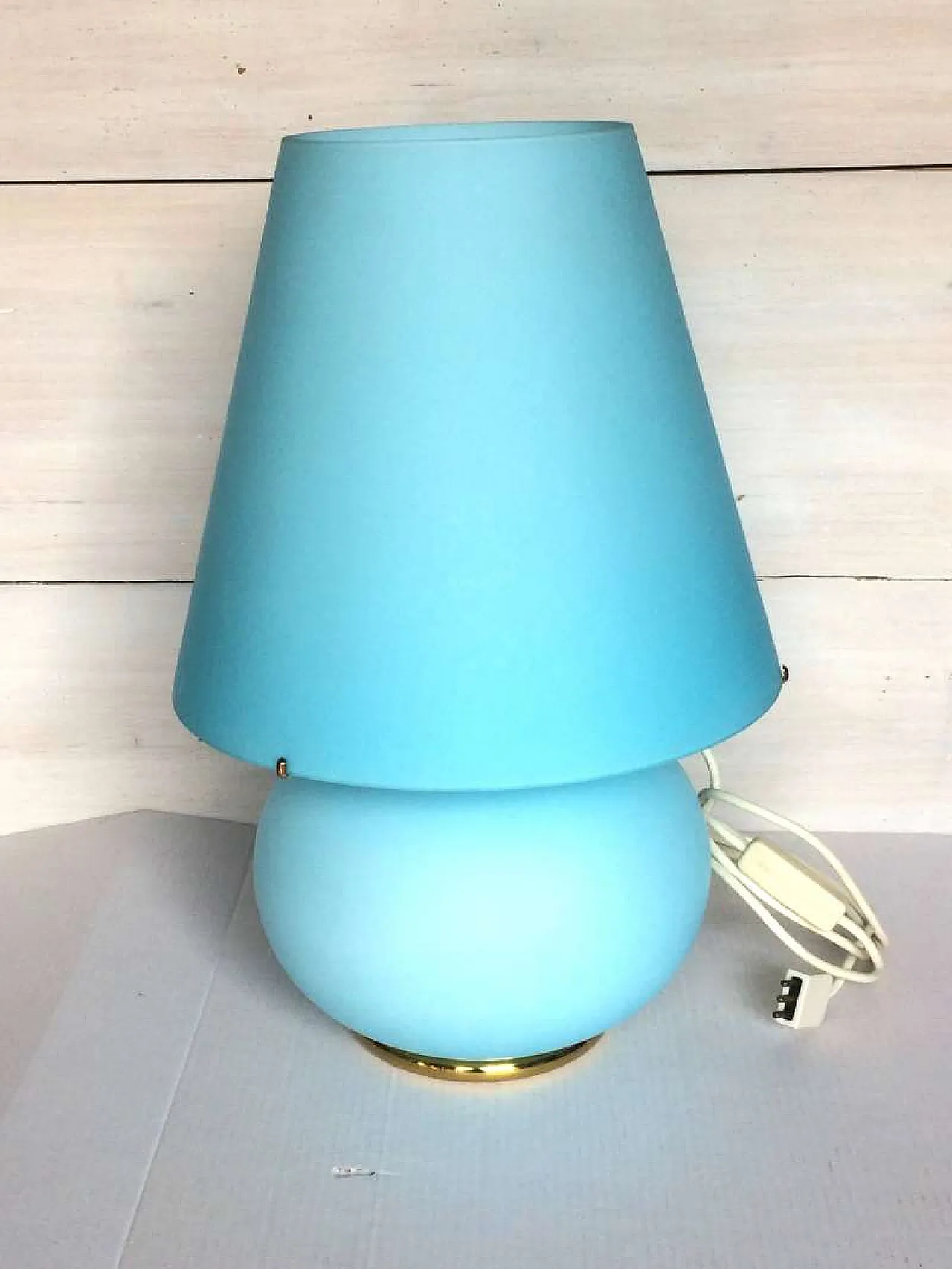 Lampada da tavolo di ITRE in vetro di Murano, anni '80 1