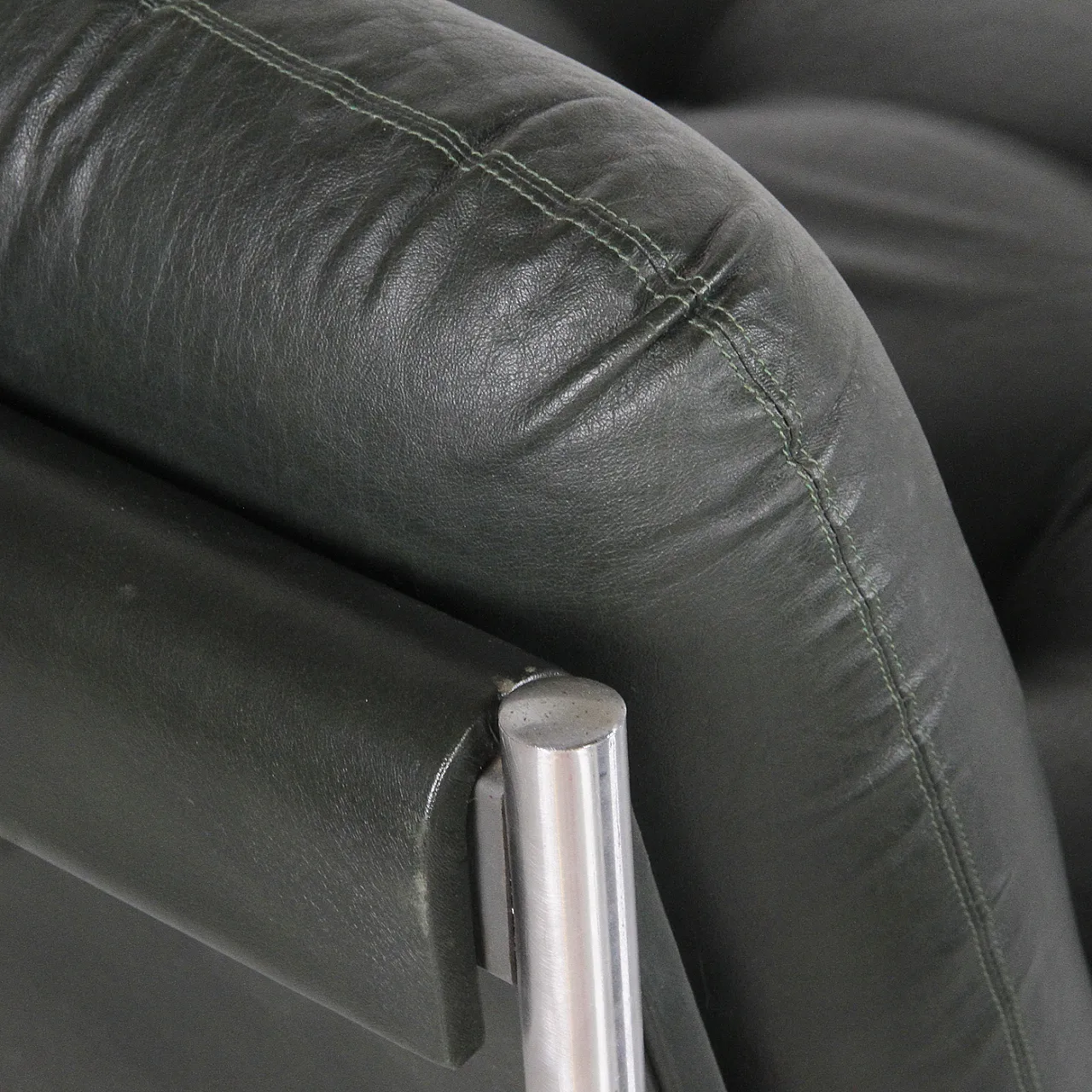 4 Faux leather armchairs, 1970s 24