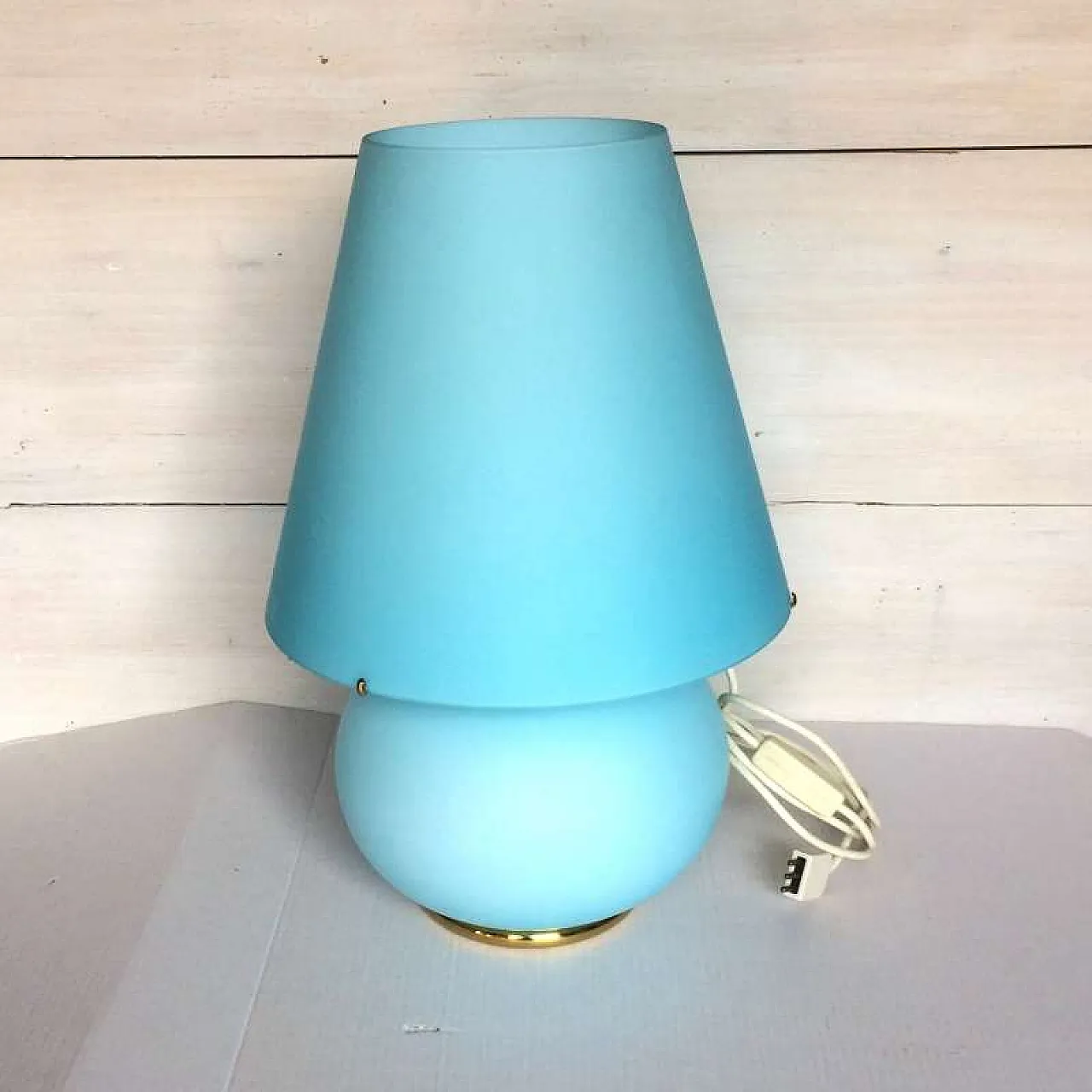 Lampada da tavolo di ITRE in vetro di Murano, anni '80 4