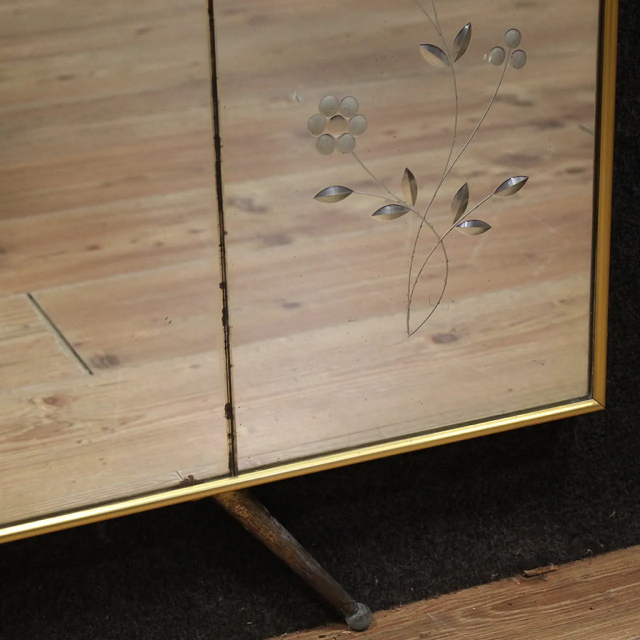 Italian mirrored coat rack, Mid 20th century 2