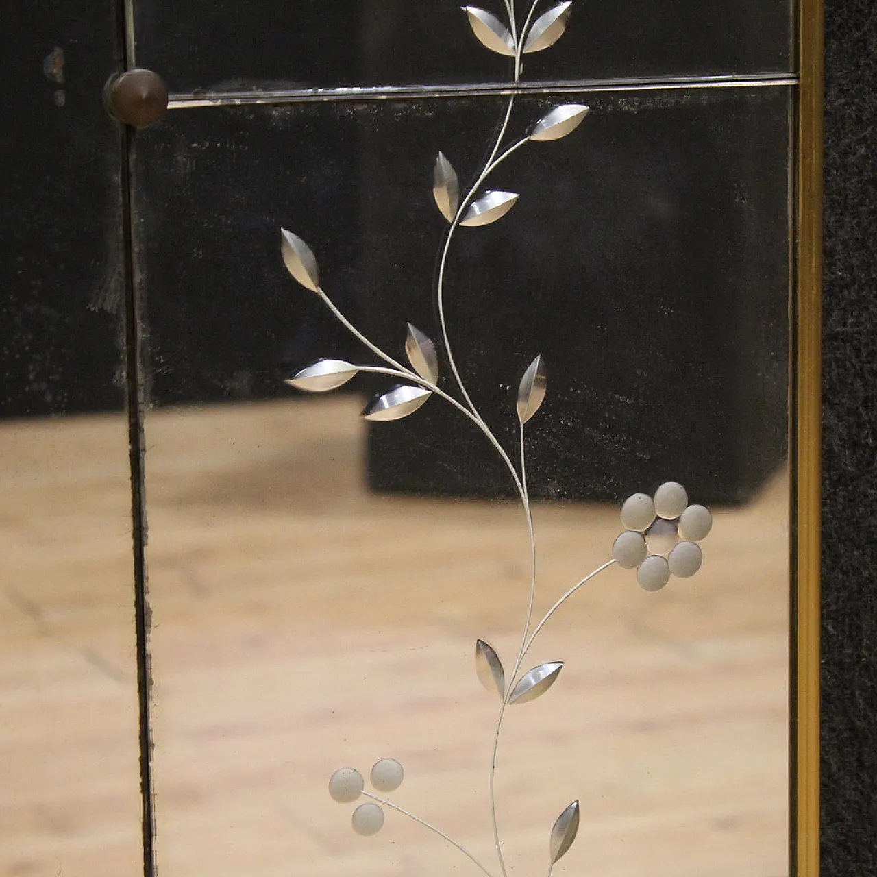 Italian mirrored coat rack, Mid 20th century 3