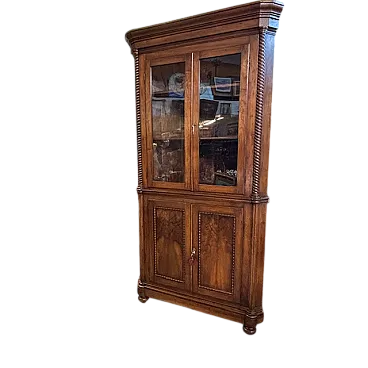 Angoliera Carlo X noce massello, primi 800