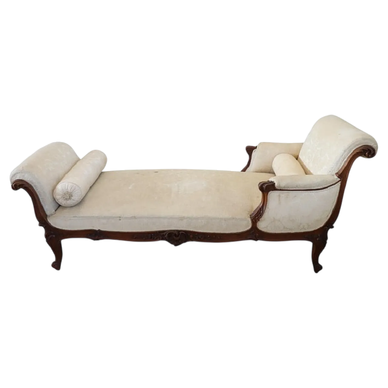 Louis XV chaise longue daybed, late 19th century 17