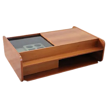 Tavolino da salotto con vano bar, anni '70