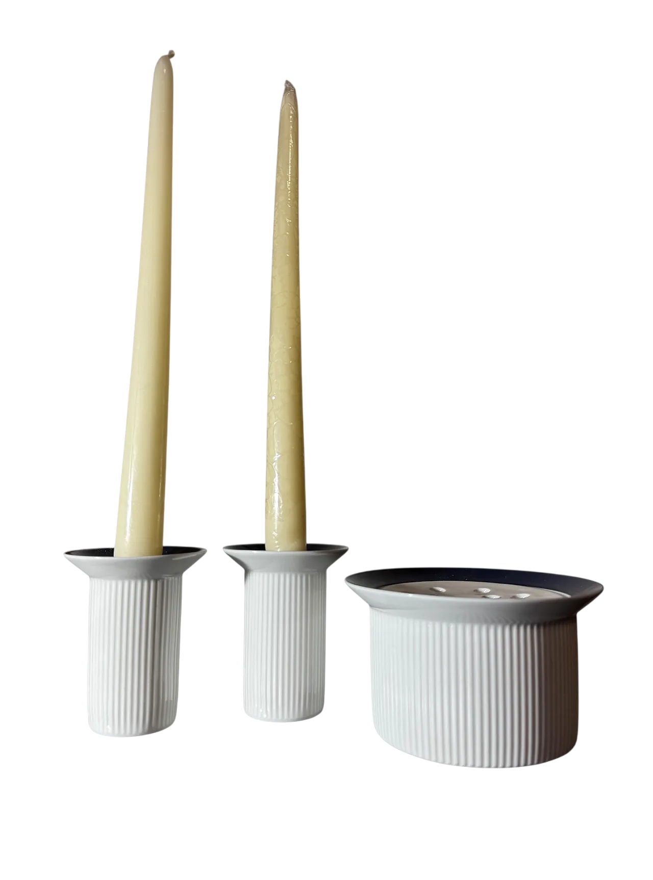 Arzberg candle holder and flower vase set, 1960s 8