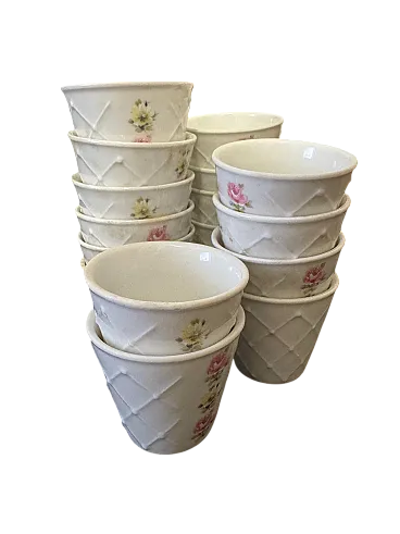 17 bicchieri liquore in porcellana Bavaria Schwarzenhammer, anni '70