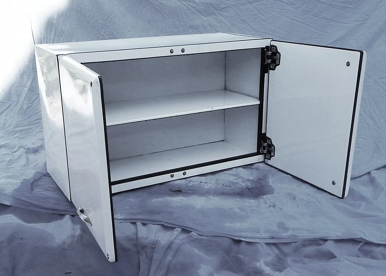 Pensile in lamiera smaltata, anni '50 4