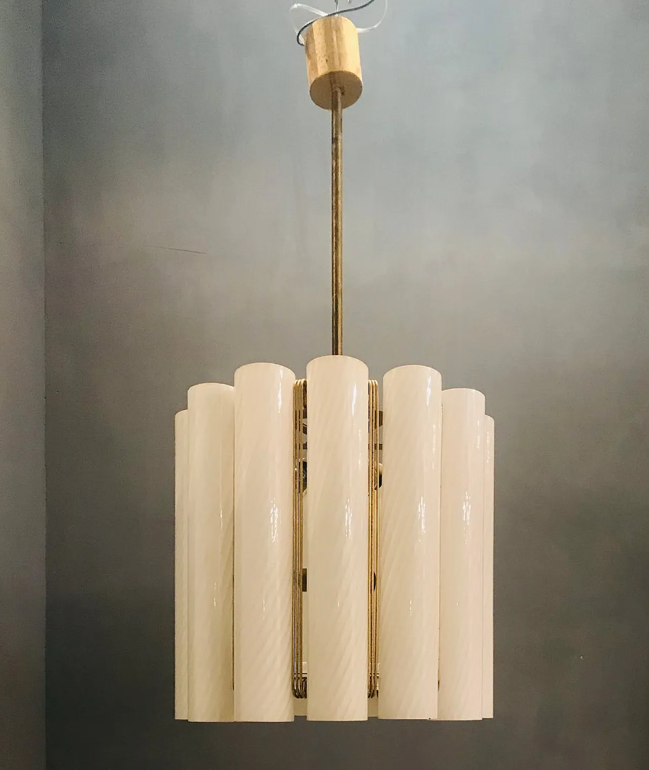 Lampadario in vetro di Murano di Paolo Venini per Murano, anni '60 1