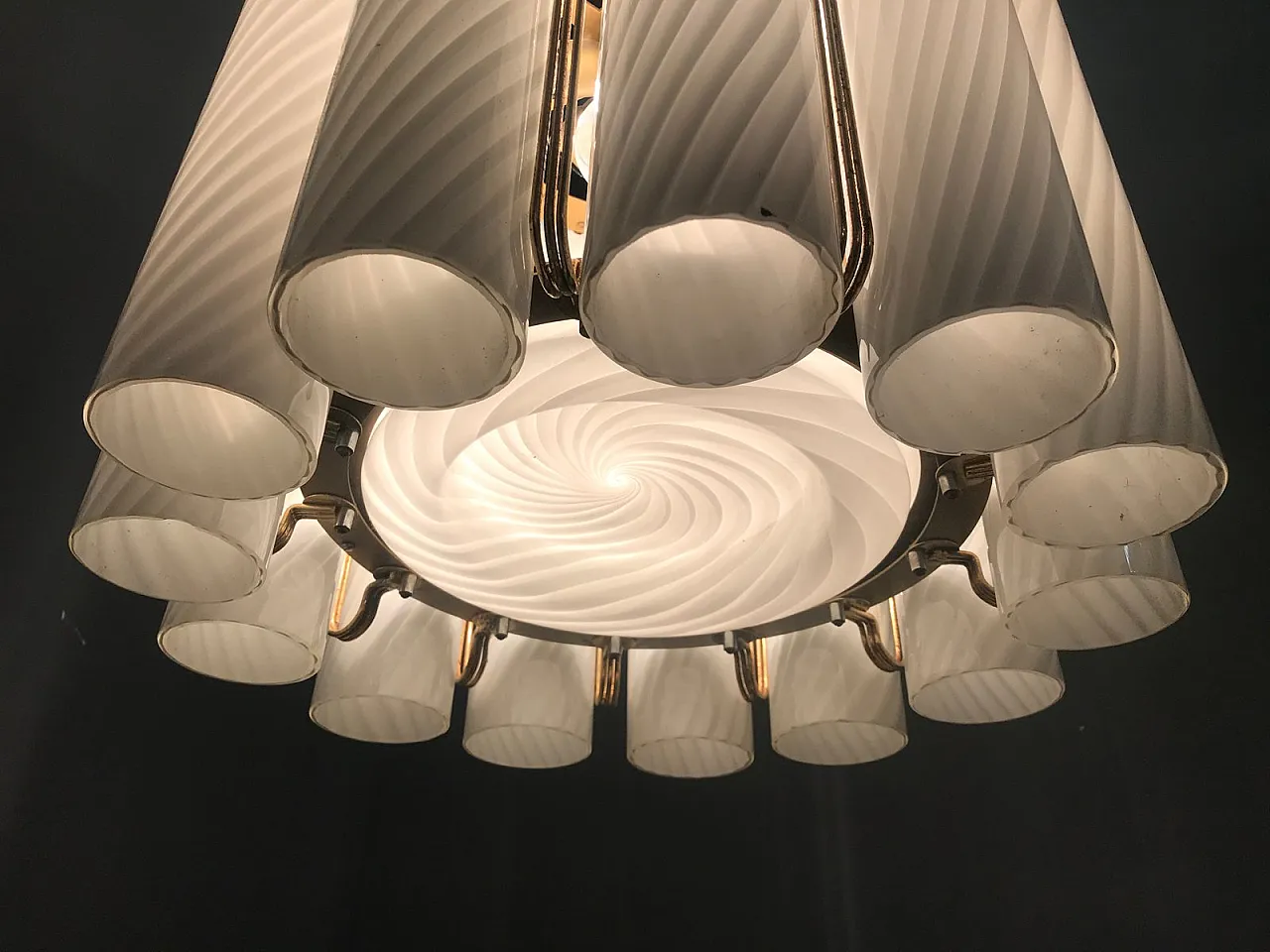 Lampadario in vetro di Murano di Paolo Venini per Murano, anni '60 6