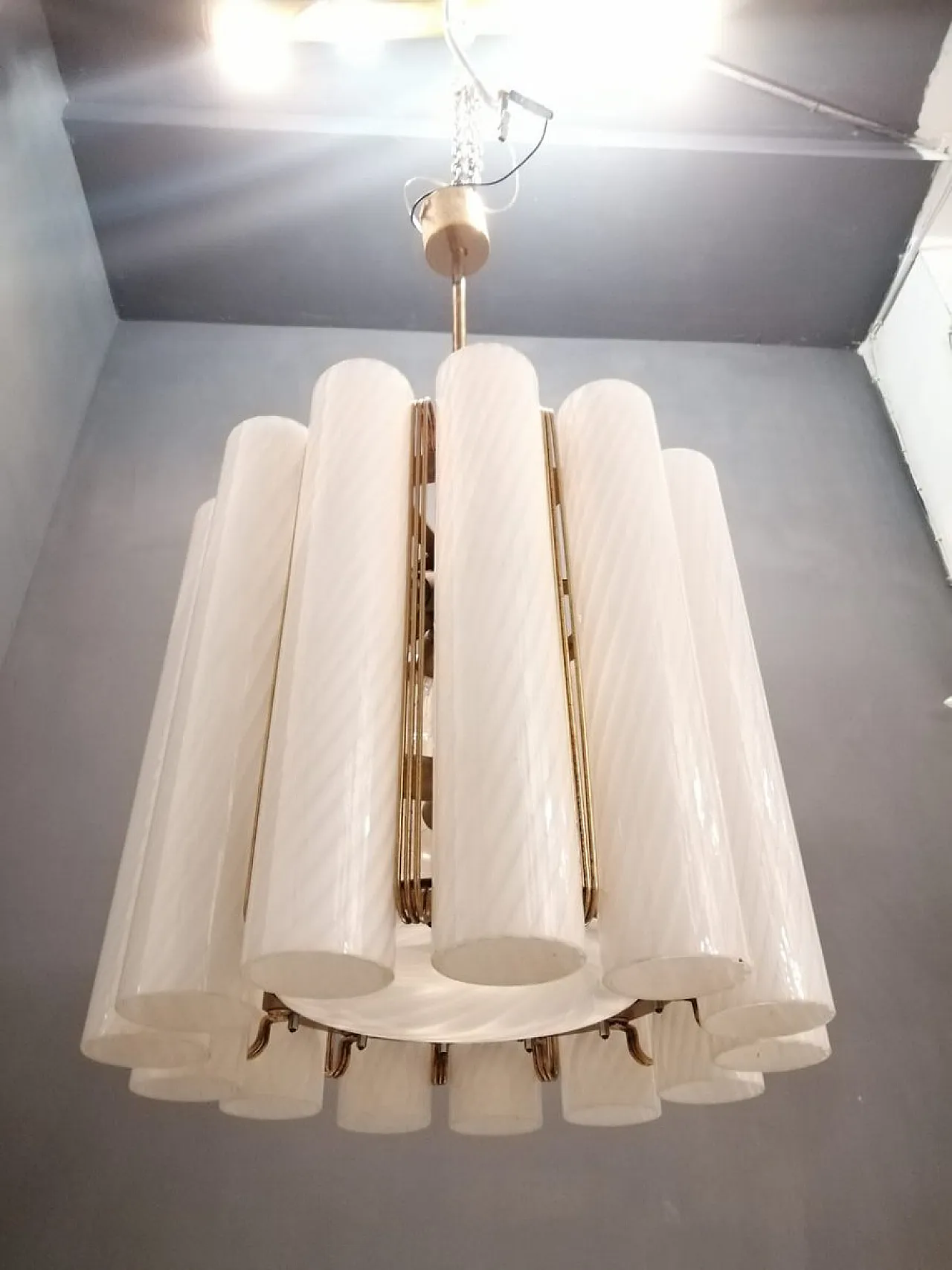 Lampadario in vetro di Murano di Paolo Venini per Murano, anni '60 9