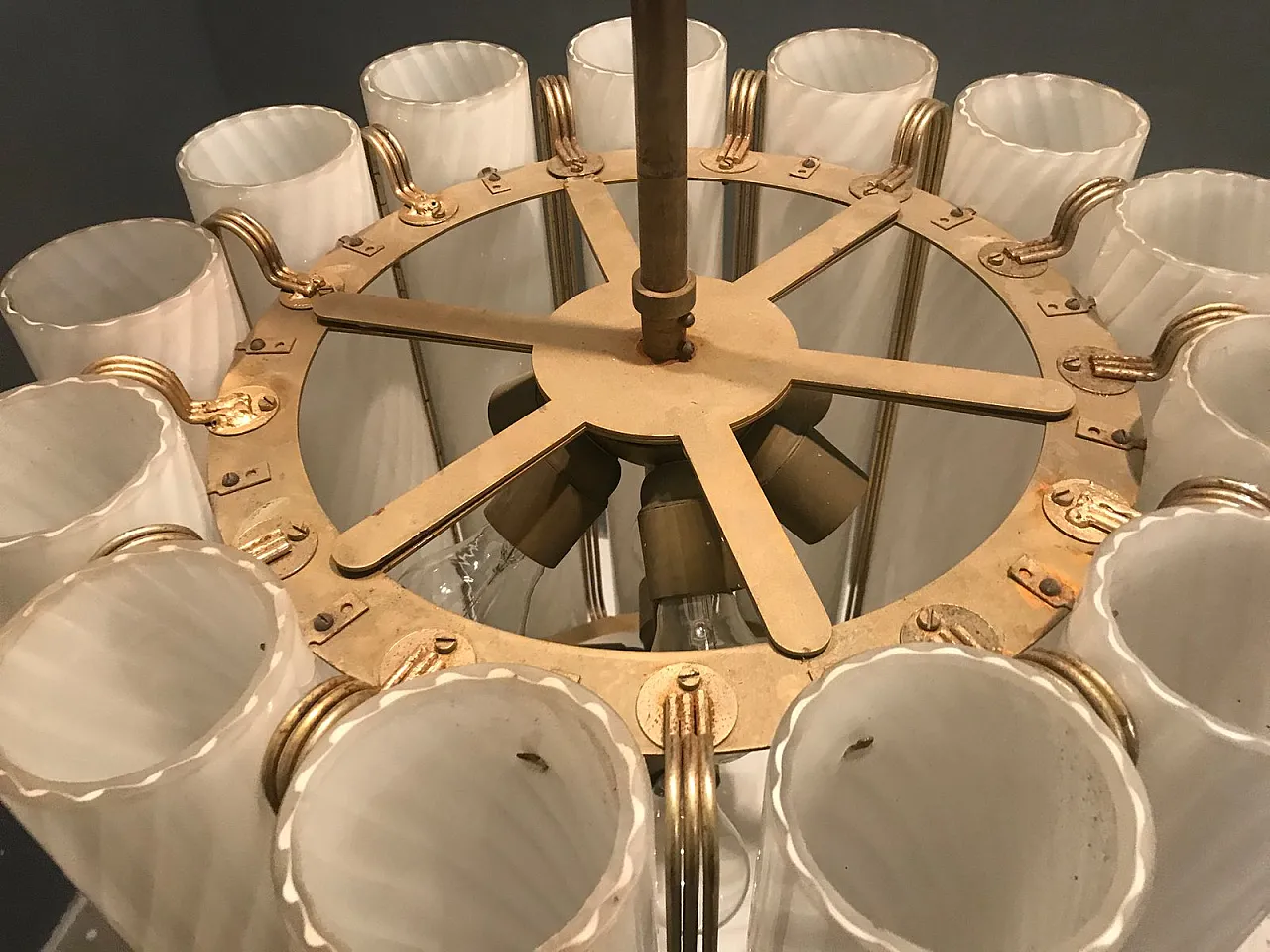 Lampadario in vetro di Murano di Paolo Venini per Murano, anni '60 11