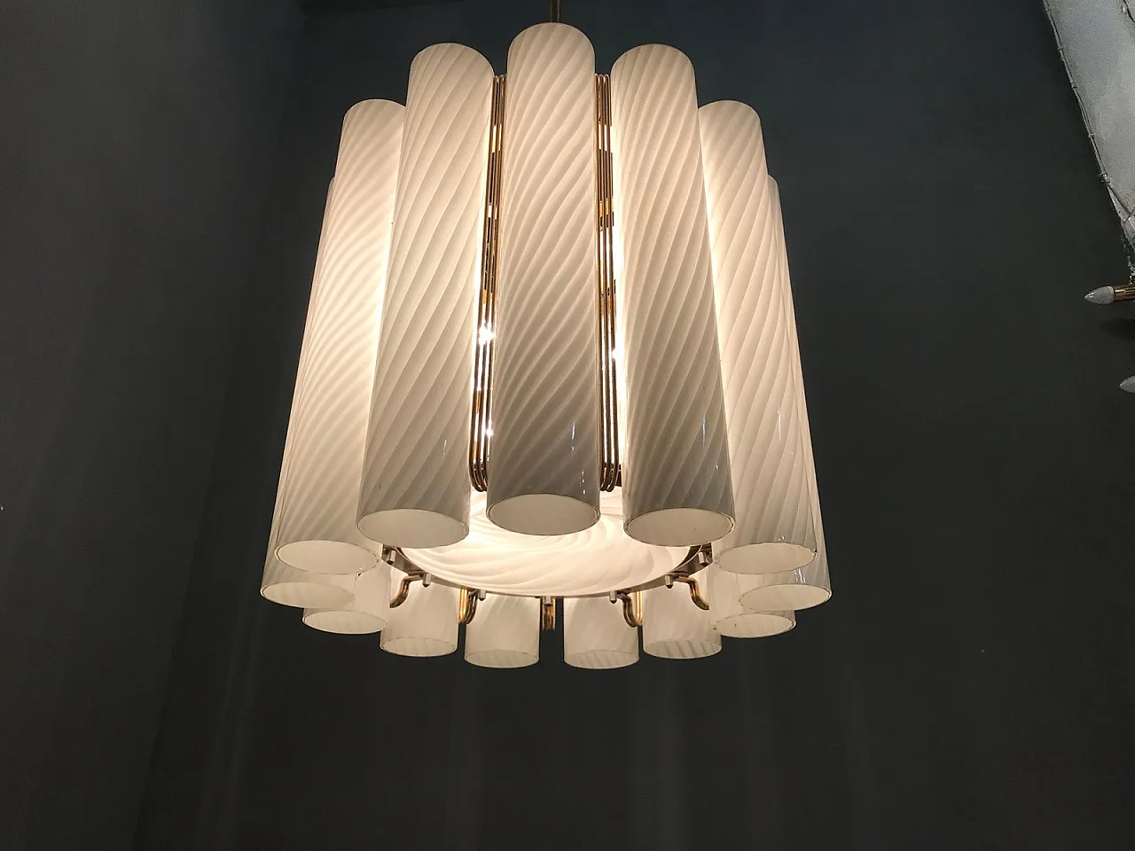 Lampadario in vetro di Murano di Paolo Venini per Murano, anni '60 13