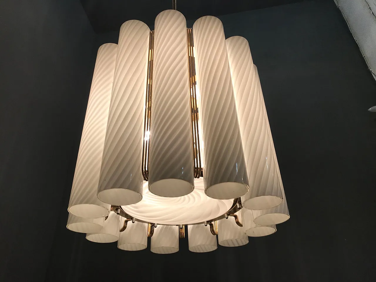 Lampadario in vetro di Murano di Paolo Venini per Murano, anni '60 14