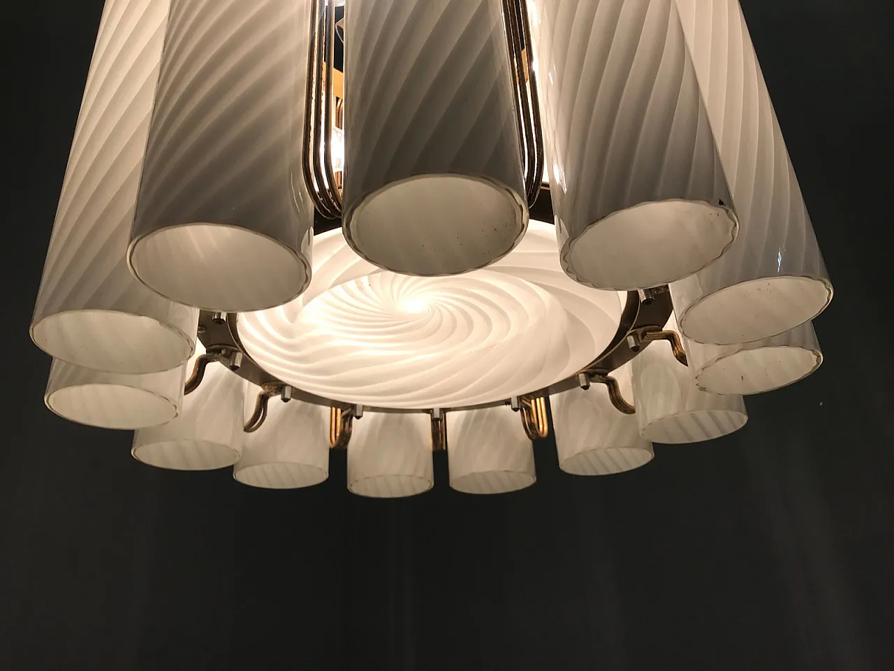 Lampadario in vetro di Murano di Paolo Venini per Murano, anni '60 15