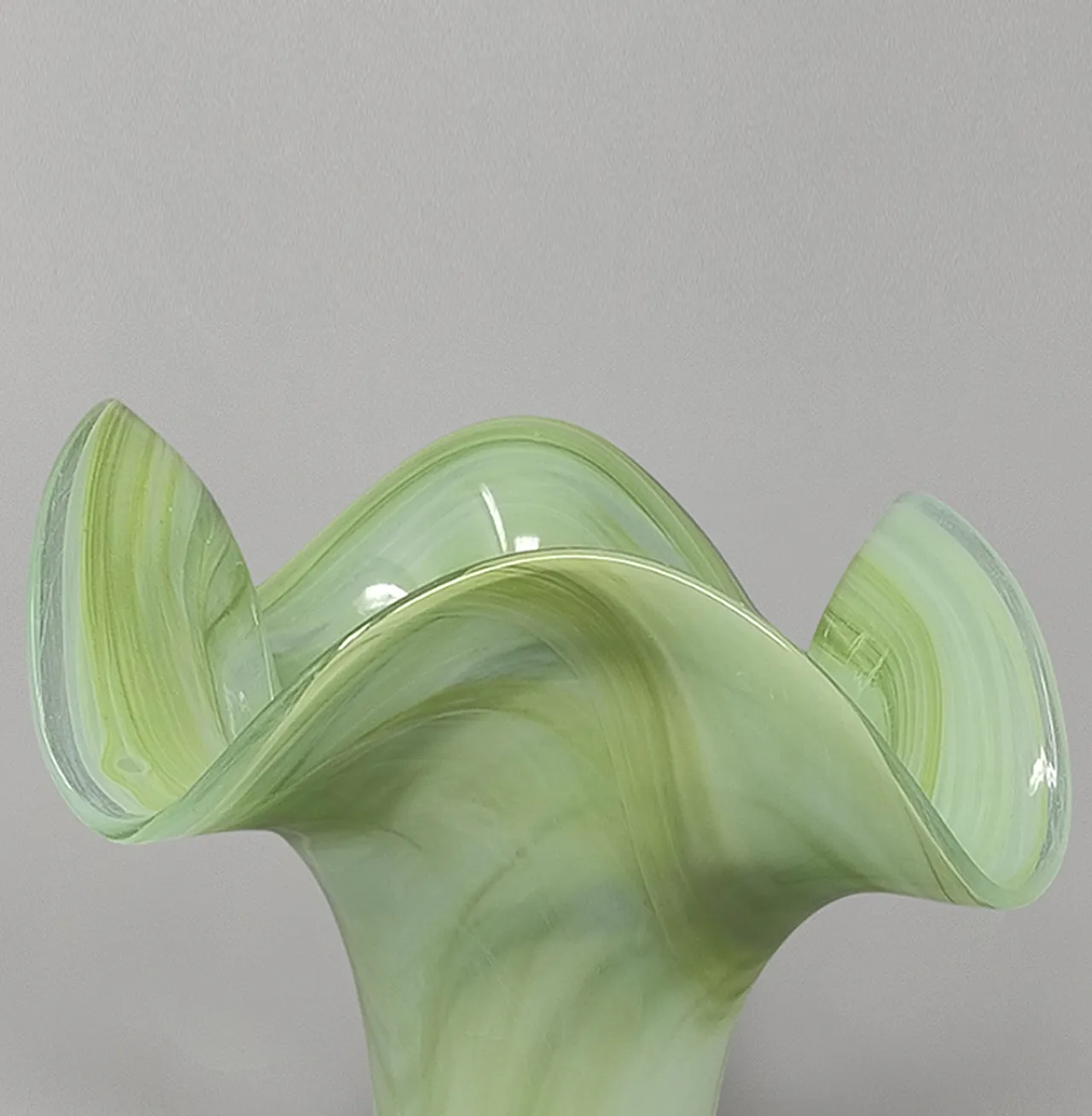 Green vase by Ca Dei Vetrai, 1960s 6