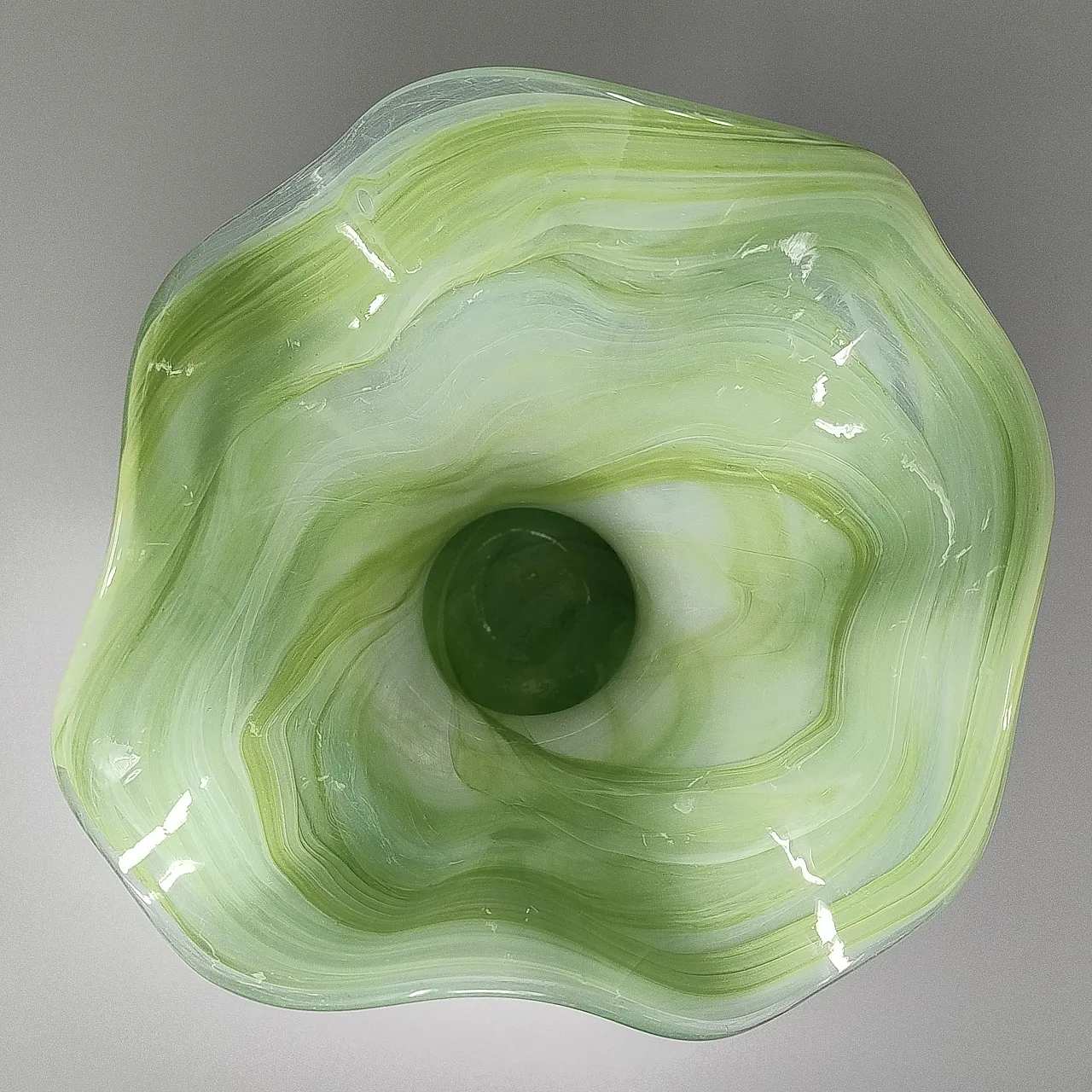 Green vase by Ca Dei Vetrai, 1960s 8