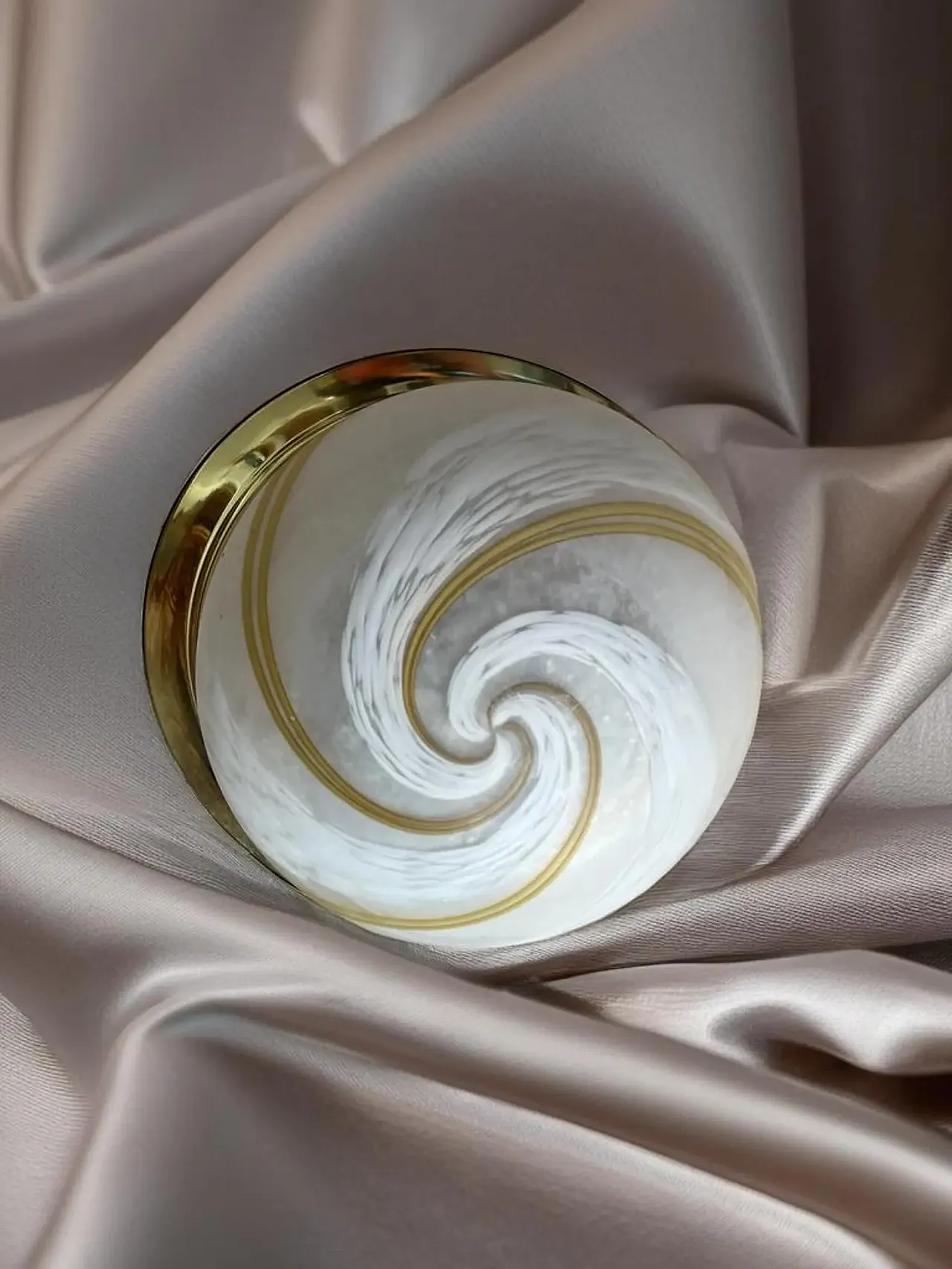 Ceiling light in October with glass globe, 1990s 1