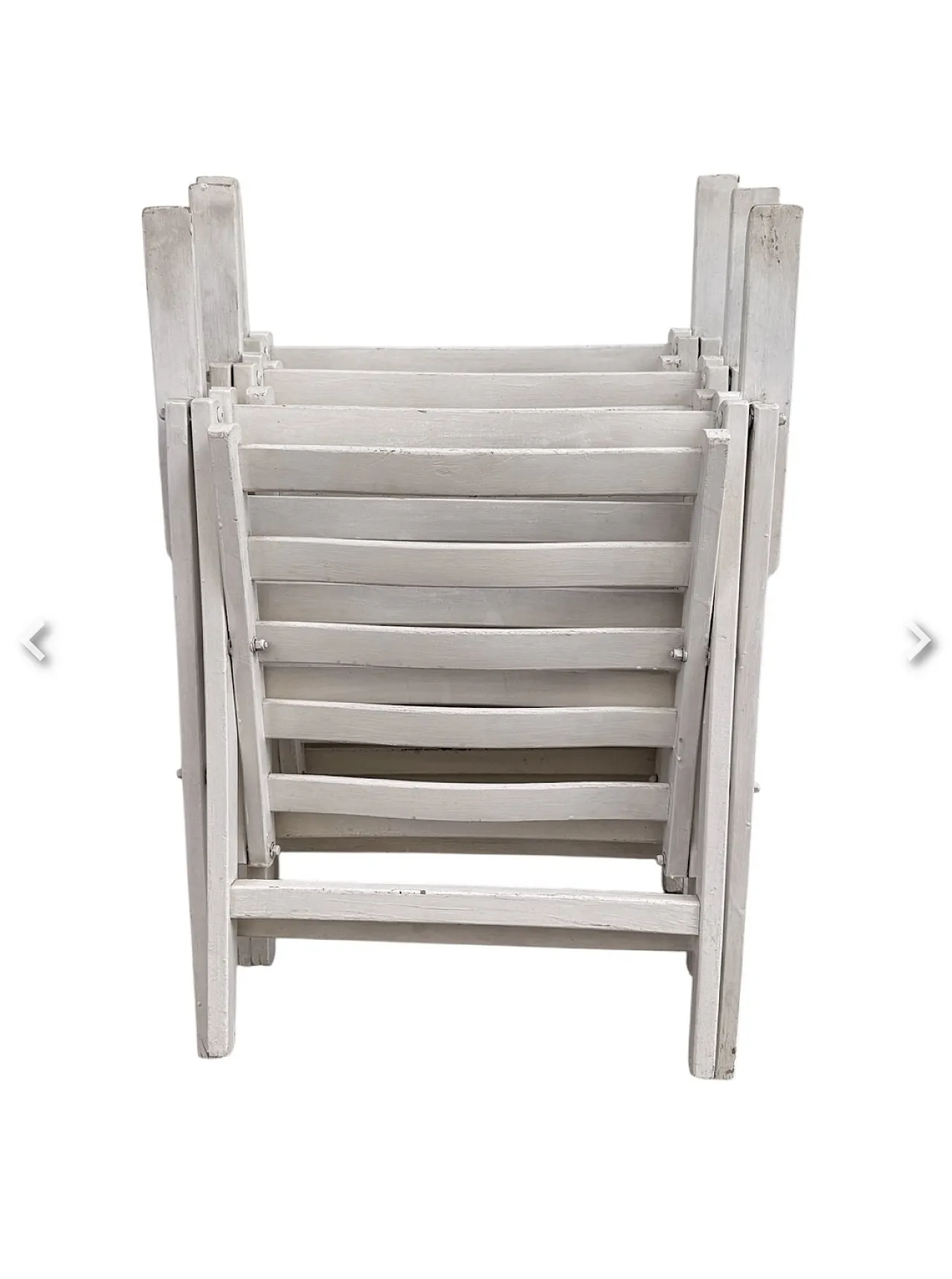 3 Folding outdoor armchairs, 1960s 10