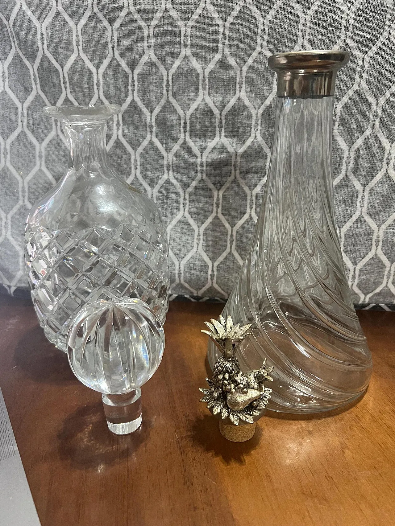 Pair of crystal jugs, 1990s 2