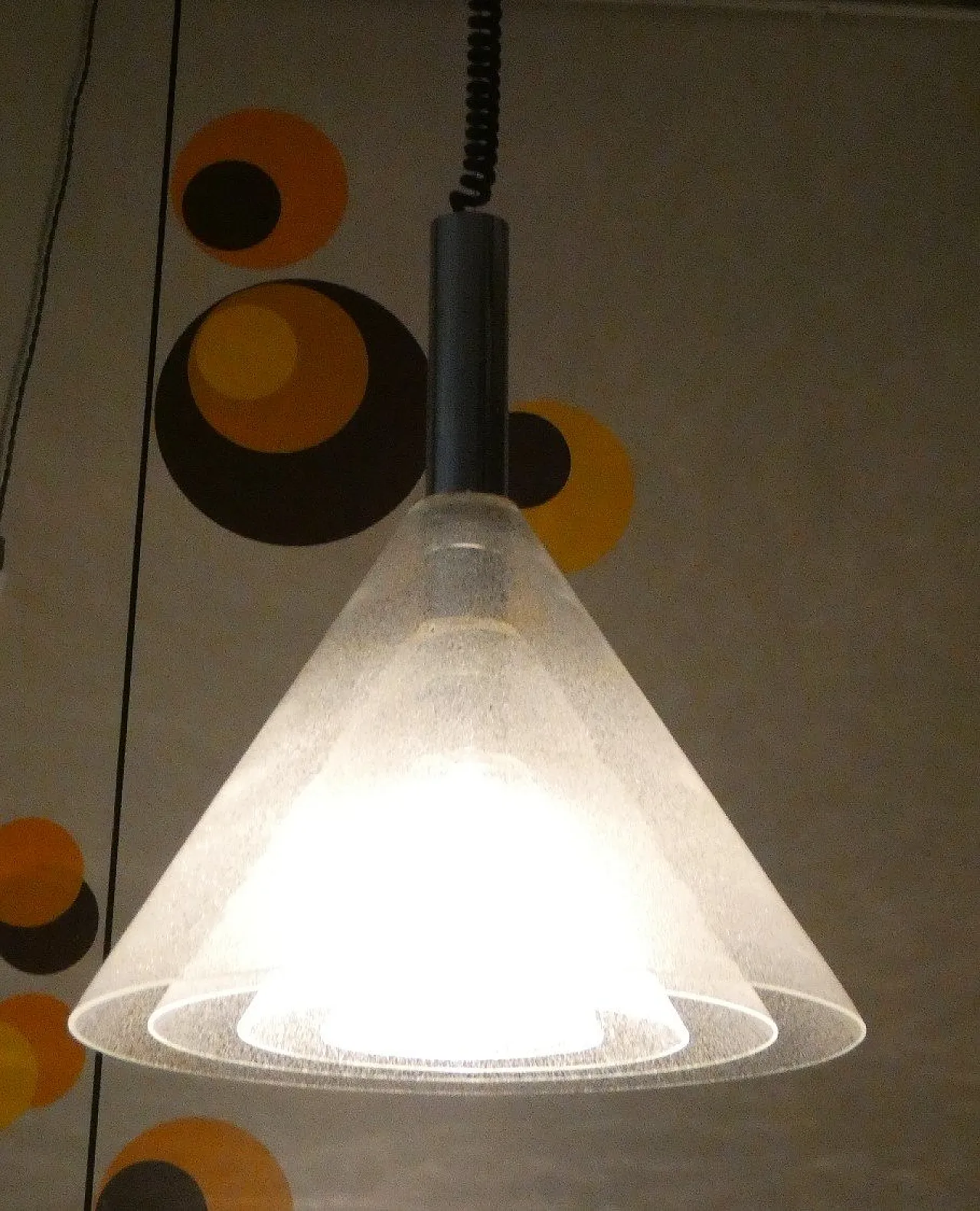 LS 174 Lampada a sospensione attribuita a Carlo Nason per Mazzega, 1970 2