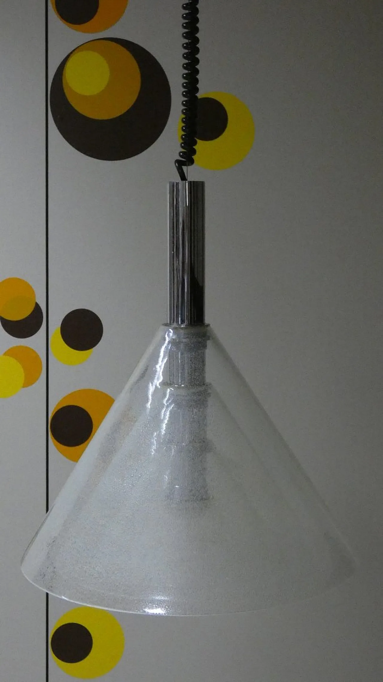 LS 174 Lampada a sospensione attribuita a Carlo Nason per Mazzega, 1970 3