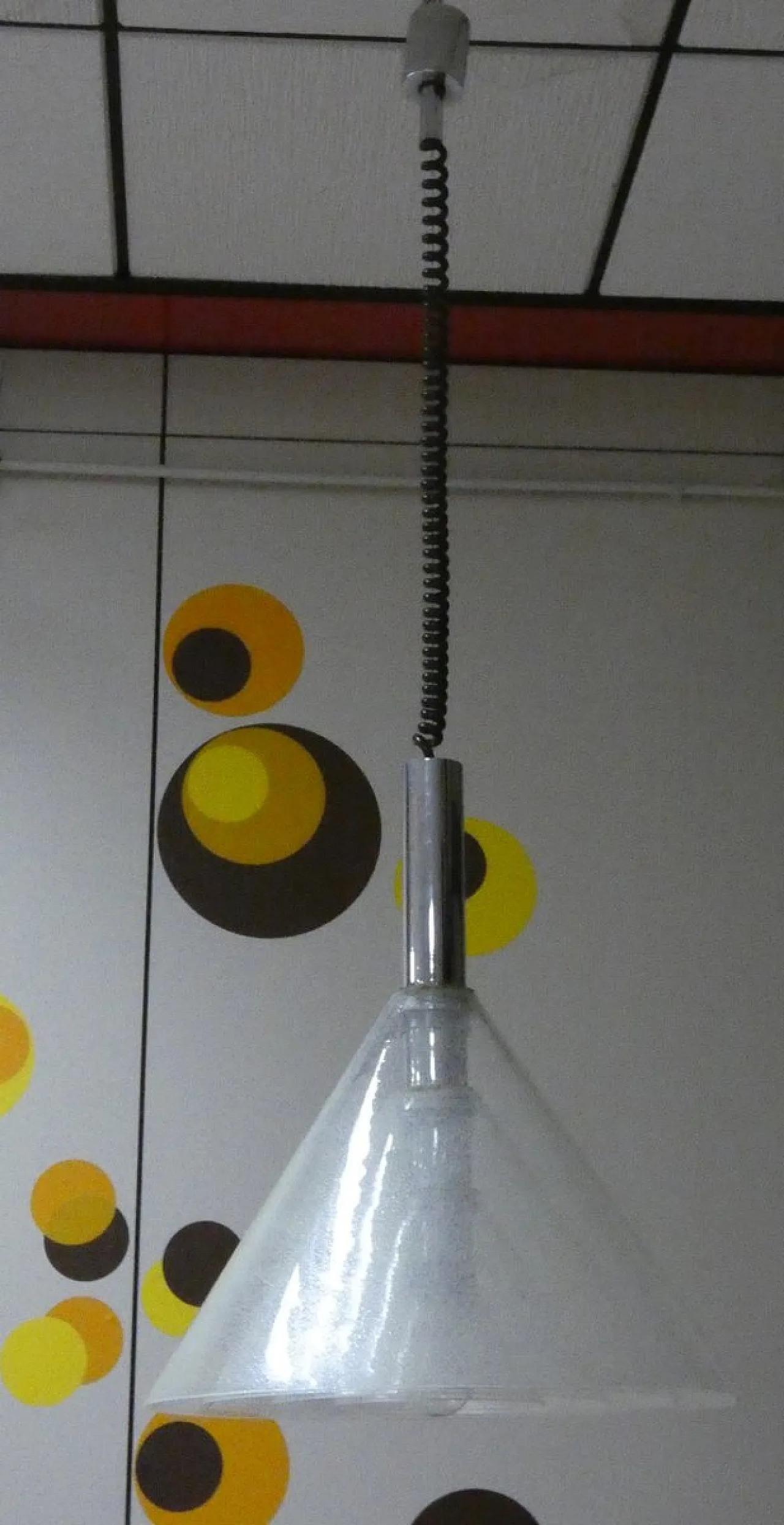 LS 174 Lampada a sospensione attribuita a Carlo Nason per Mazzega, 1970 5