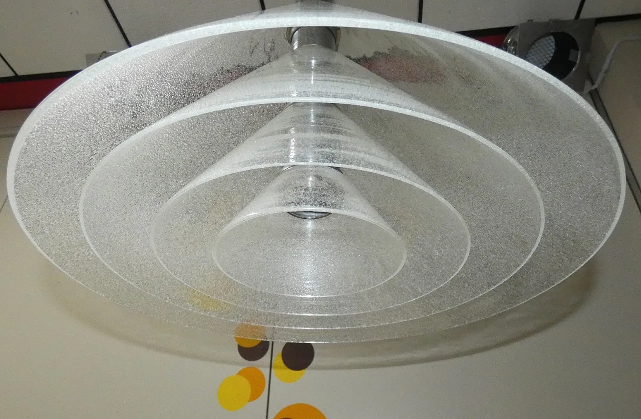 LS 174 Lampada a sospensione attribuita a Carlo Nason per Mazzega, 1970 7