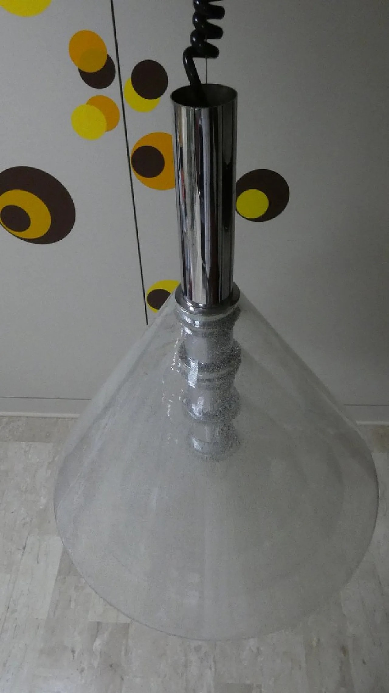 LS 174 Lampada a sospensione attribuita a Carlo Nason per Mazzega, 1970 10