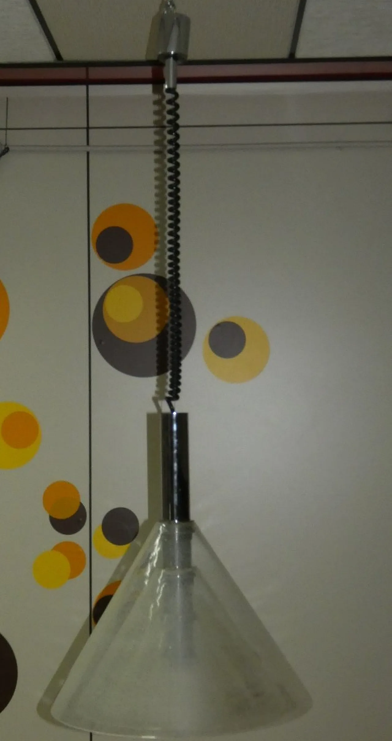 LS 174 Lampada a sospensione attribuita a Carlo Nason per Mazzega, 1970 18