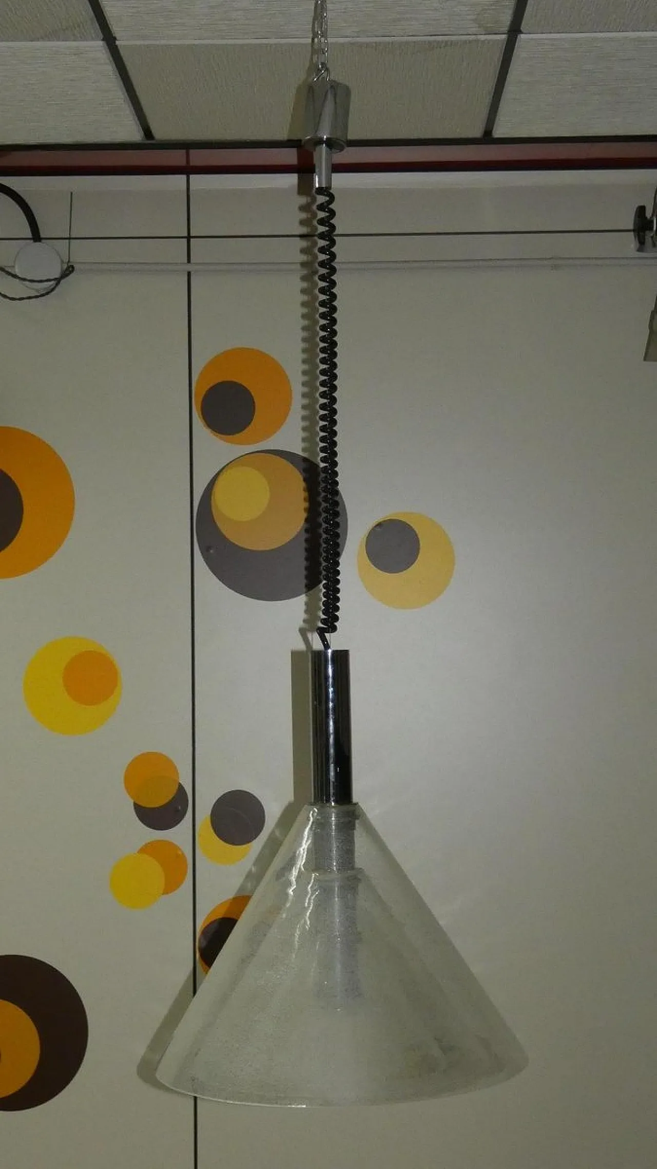 LS 174 Lampada a sospensione attribuita a Carlo Nason per Mazzega, 1970 19