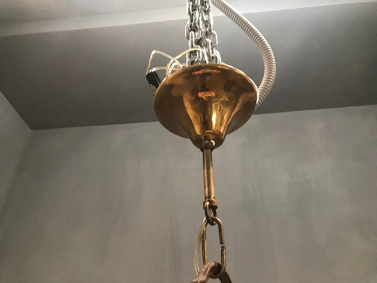 Large Murano crystal chandelier, 1950s 8