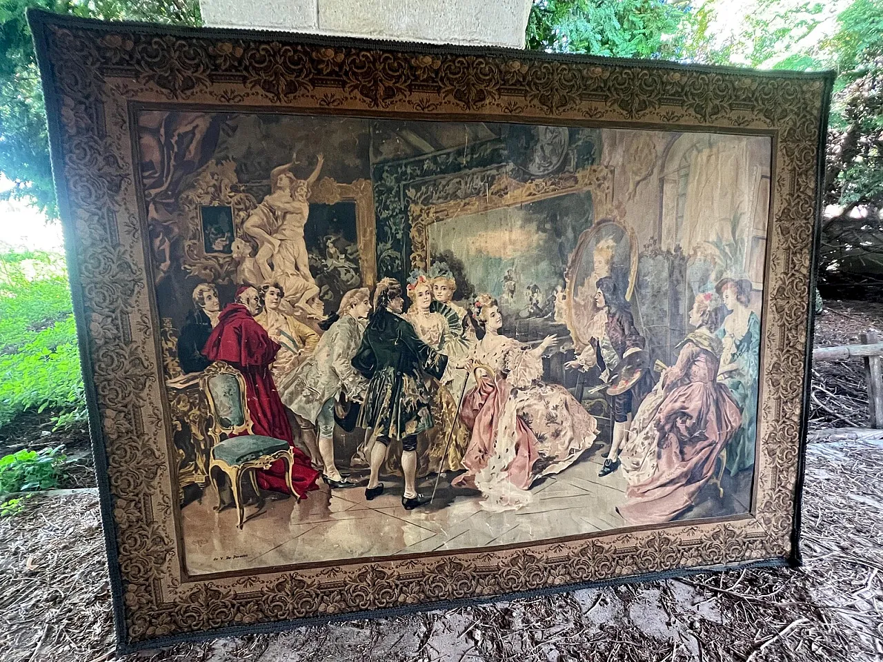 The visit to the artist's studio in V. de Parades, 19th century 6