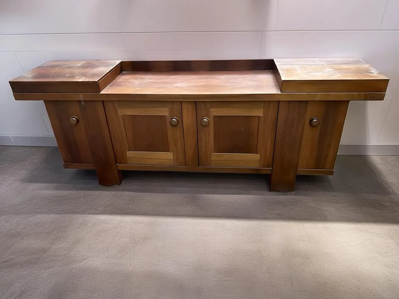 Walnut sideboard by Silvio Coppola for Bernini, late 20th century 2