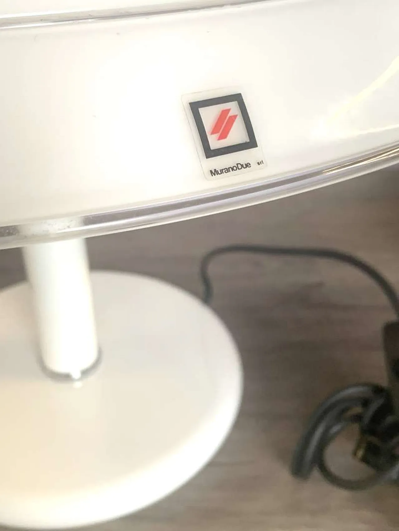 MURANO DUE lampada da tavolo Dogale in vetro di Murano, anni '80 3