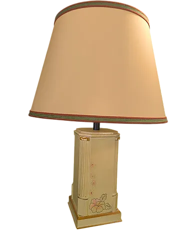 Pair of wooden lamps by Valentino, 1970s