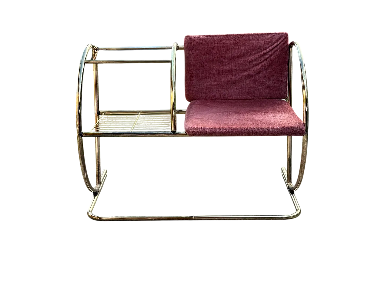 Panca in ottone, anni '60 7