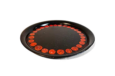 Vassoio in ferro di Fornasetti per Atelier Fornasetti, anni '50