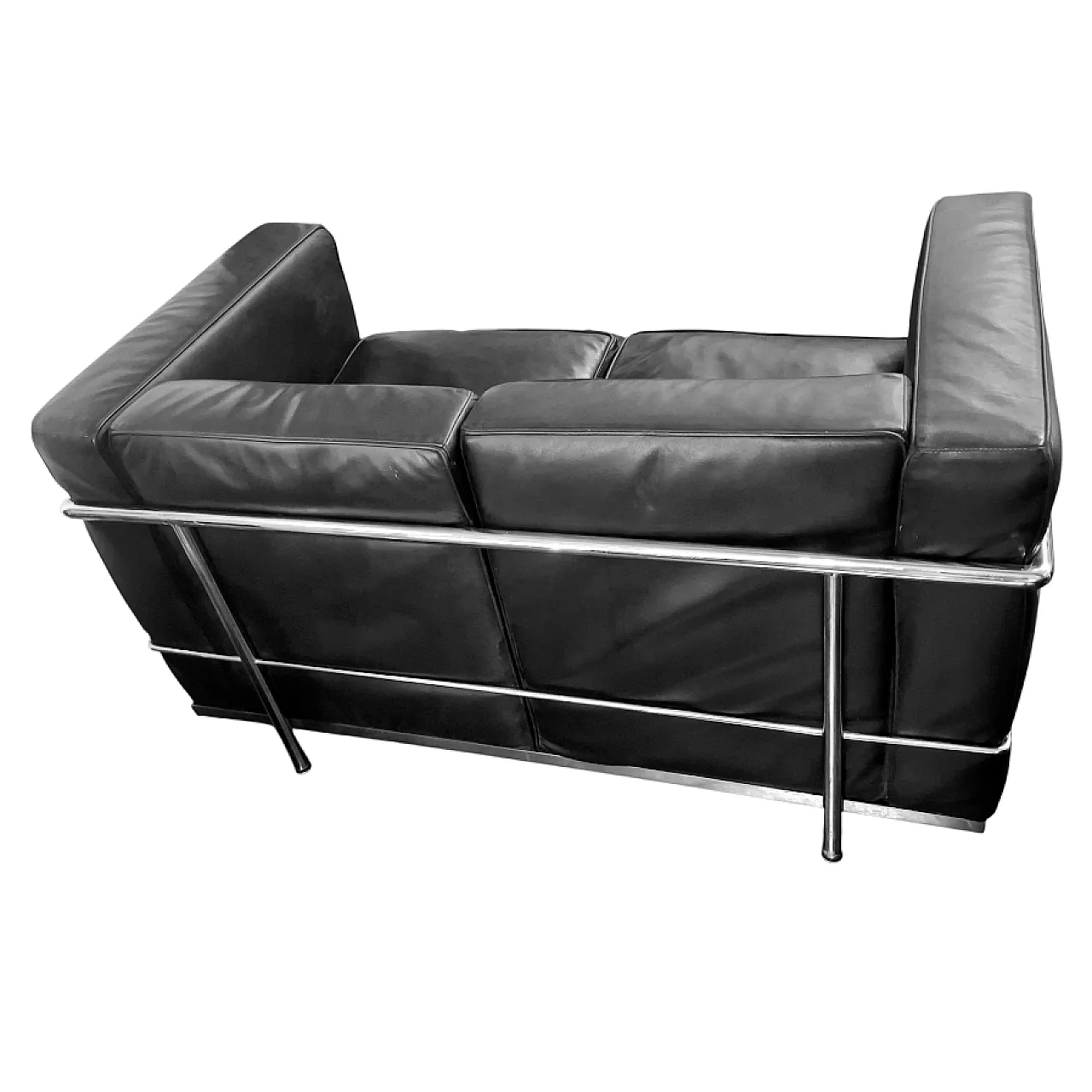 Divano 2 posti in pelle nello stile di Le Corbusier 2