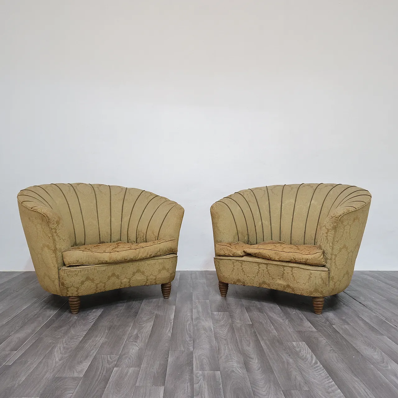 Pair of armchairs designed by Gio Ponti for Casa e Giardino, 1950s 1