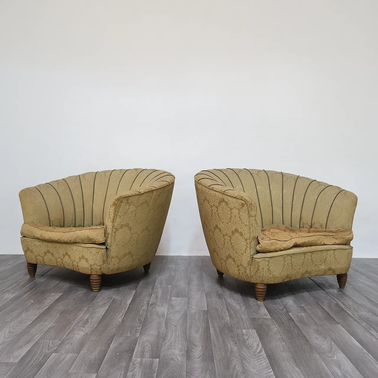 Pair of armchairs designed by Gio Ponti for Casa e Giardino, 1950s 6