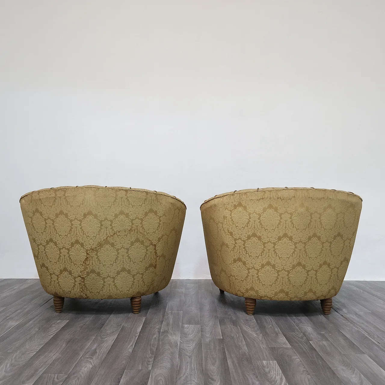 Pair of armchairs designed by Gio Ponti for Casa e Giardino, 1950s 10