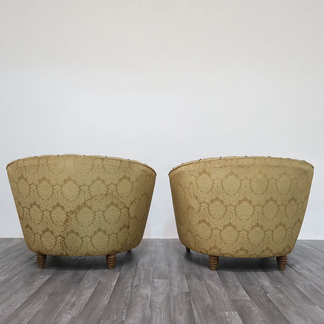 Pair of armchairs designed by Gio Ponti for Casa e Giardino, 1950s 11