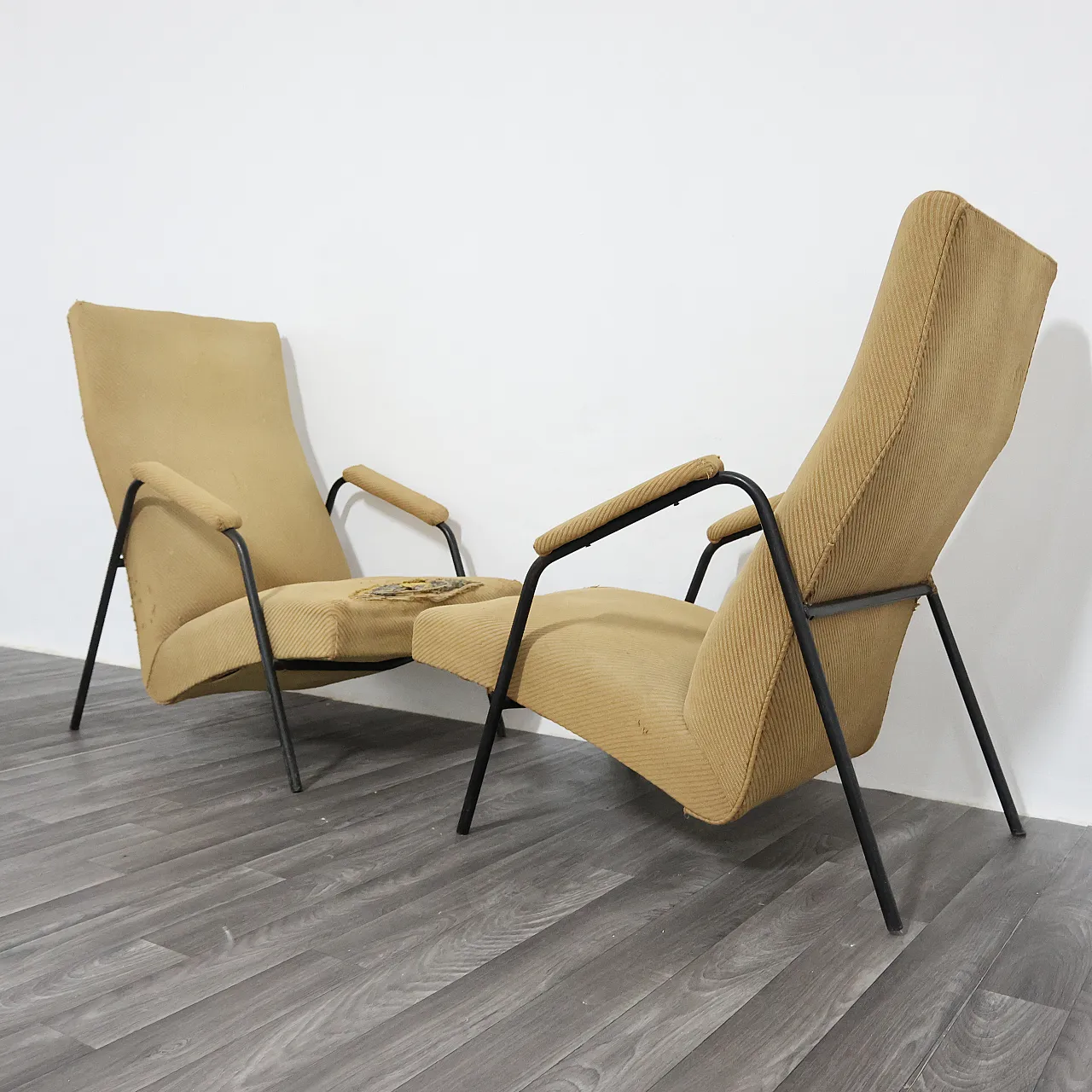 Pair of armchairs by Alf Svensson for Ljung Industrier, 1950s 2