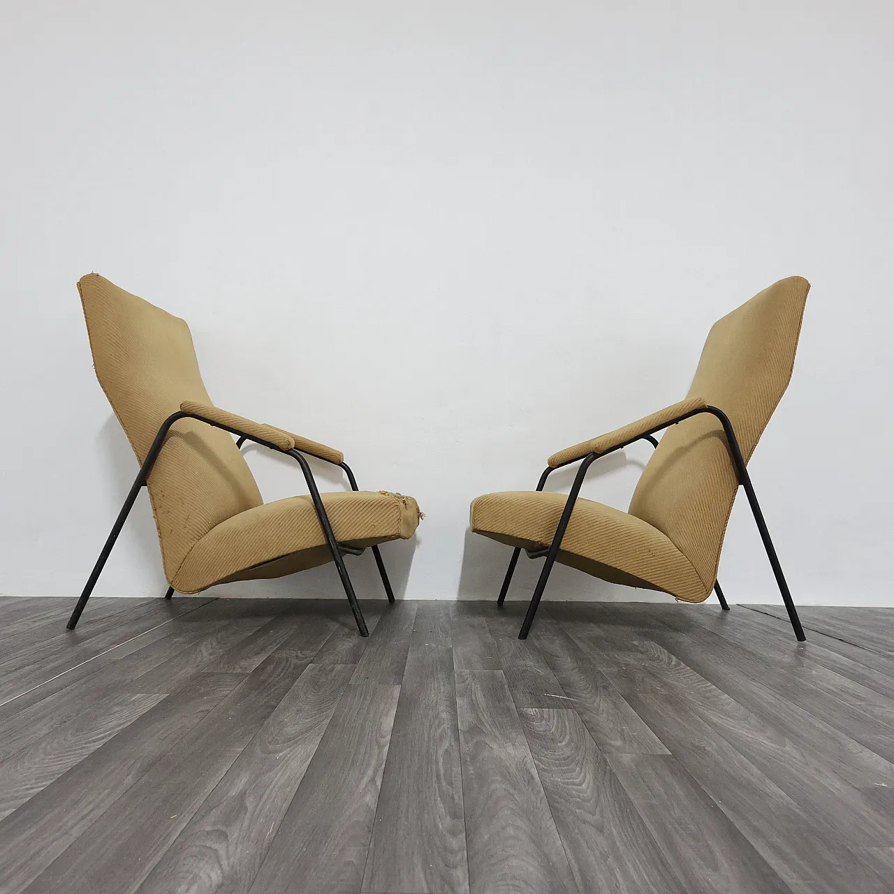 Pair of armchairs by Alf Svensson for Ljung Industrier, 1950s 8